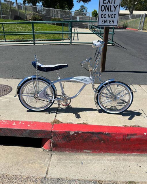 20 inch white lowrider bike