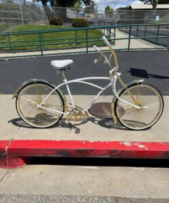 Beautiful 26 inch gold/white Lowrider bike