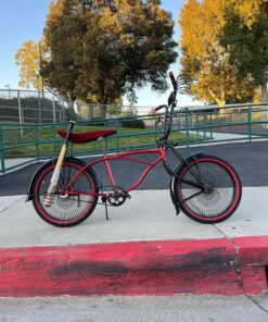 Red Black 20 inch lowrider bike